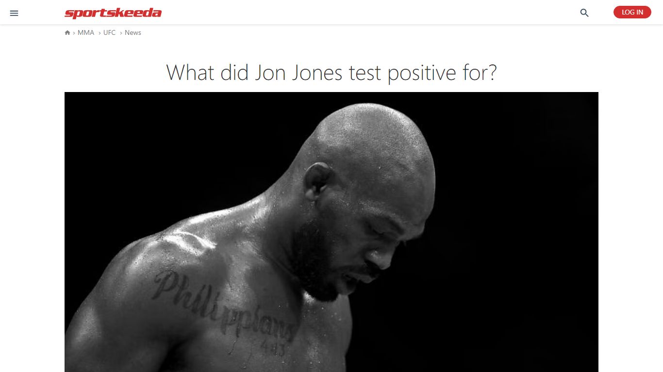 What did Jon Jones test positive for? - Sportskeeda